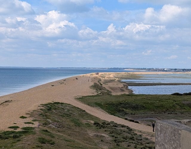 Hurst Spit from Hurst Castle
