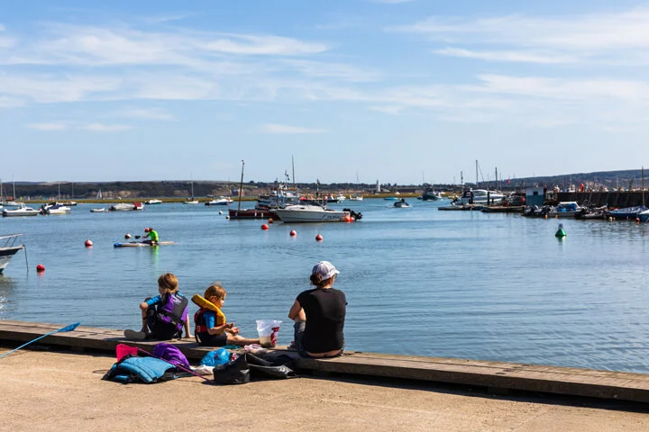 Crabbing at Keyhaven