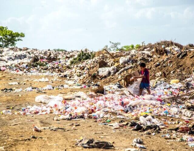 plastic mountains of rubbish