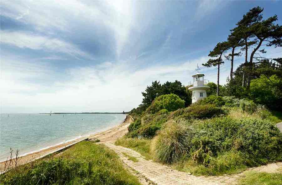 Lighthouse at Lepe Beach
